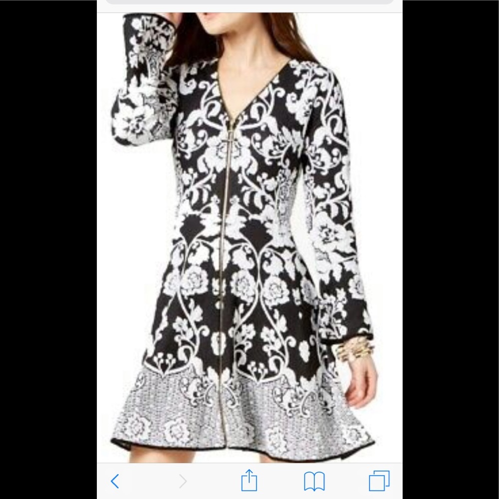 New INC zip dress  stretchy L